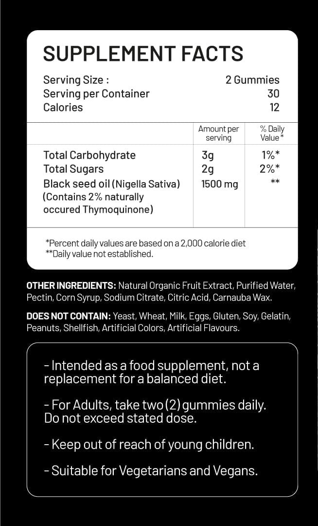 Black Seed Oil Gummies